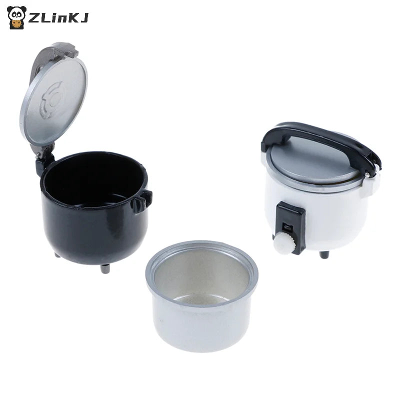▶1:12 Miniature Rice Cooker Mini Electrical Appliances Dollhouse Kitchenware Cookware Toys Doll Playing House Accessories Zpaxo