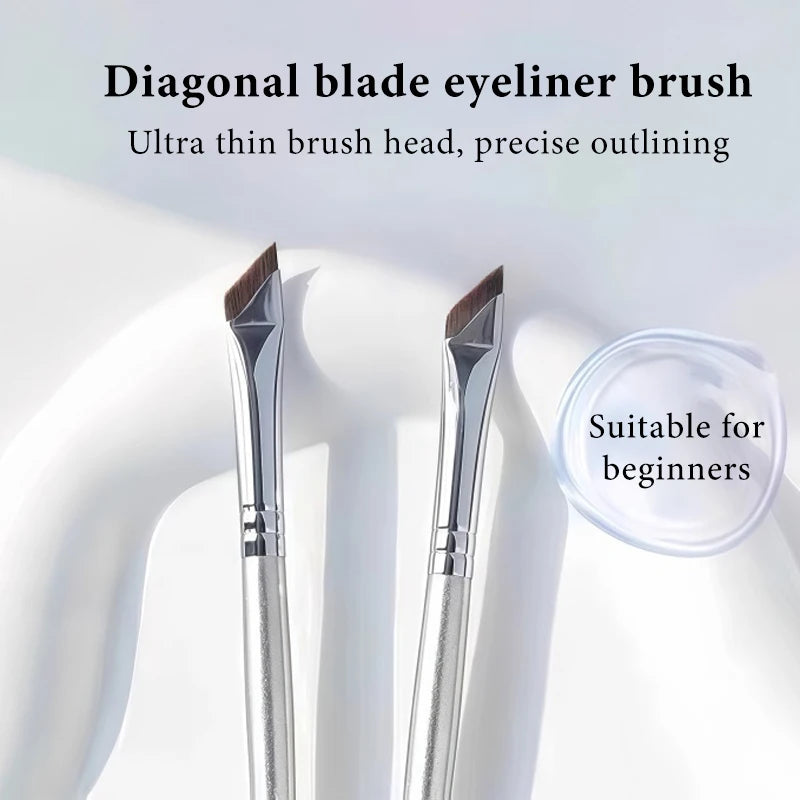 Sickle Eyeliner Brush Diagonal Eyebrow Brushes Blade Undereyelid Zpaxo