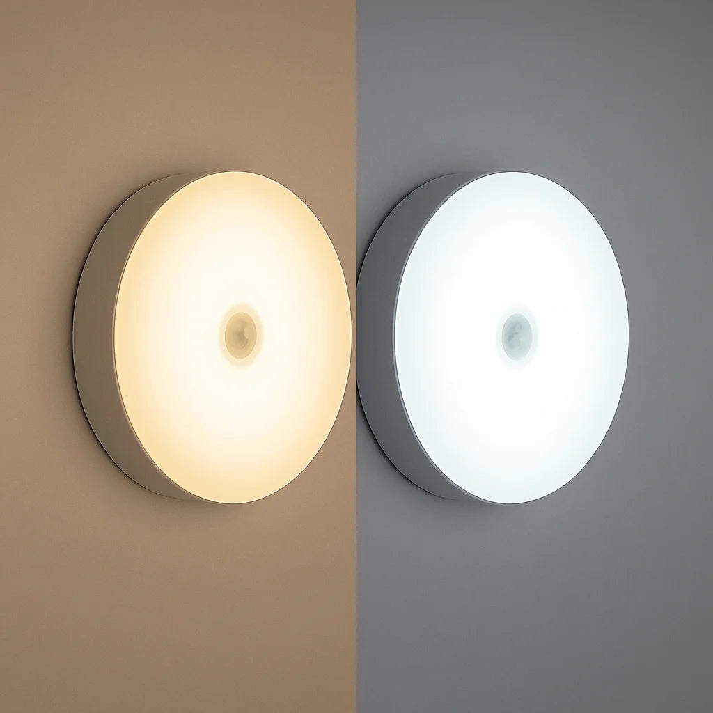USB Rechargeable LED Night Light with Switch, Motion Sensor Magnetic Wireless Lamp, Warm White No Flicker for Closet Bed Cabinet Zpaxo 2 Colors with Switch