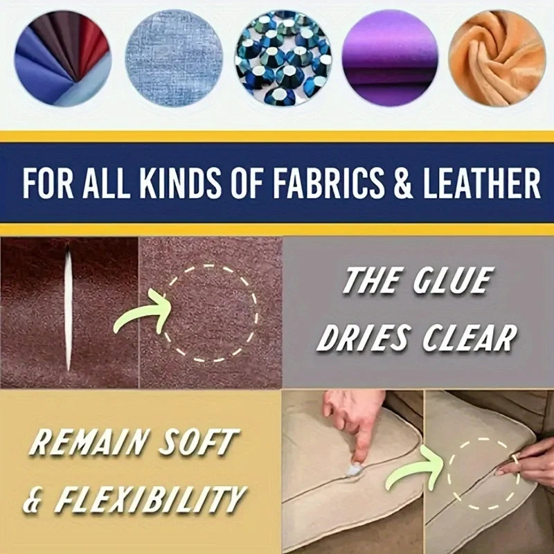 50ml High Quality Multifunctional Seams for Quick Bonding and Repair - Clothes, Denim, Artificial Leather, and Fabric Zpaxo