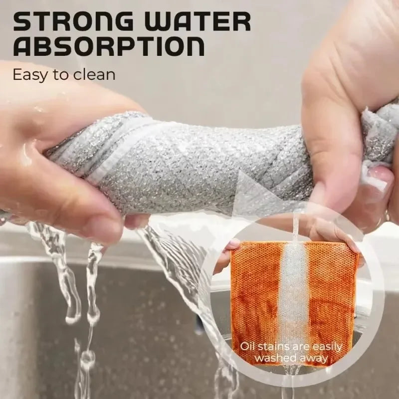 Stainless Steel Wool Scrubbers – Reusable Kitchen Cleaner 10/30/60pk