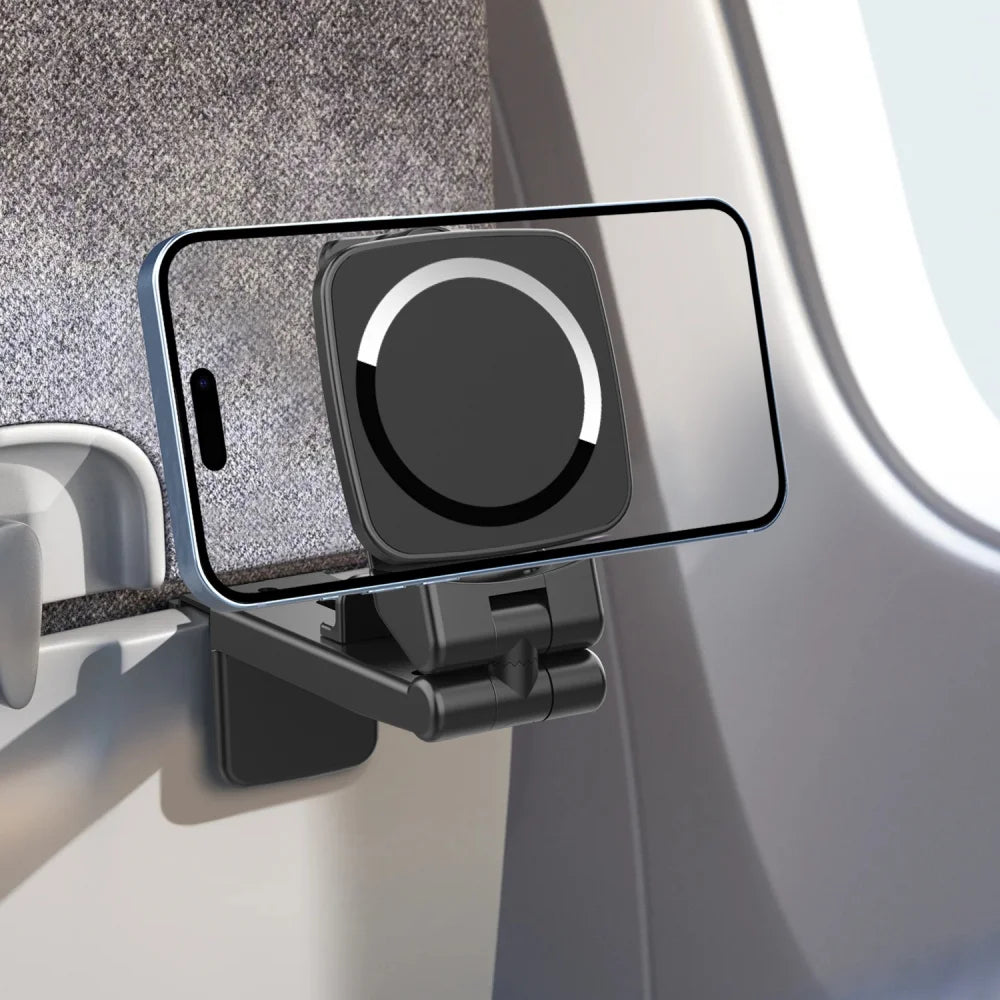 Foldable Magnetic Phone Holder – 360° Airplane & Desk Stand Magnetic Phone Stand Zpaxo