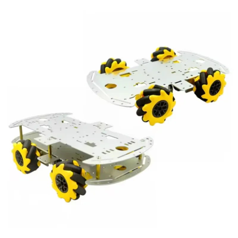 Mecanum Wheel Aluminum Alloy Car Chassis DIY Ultrasonic Intelligent Zpaxo