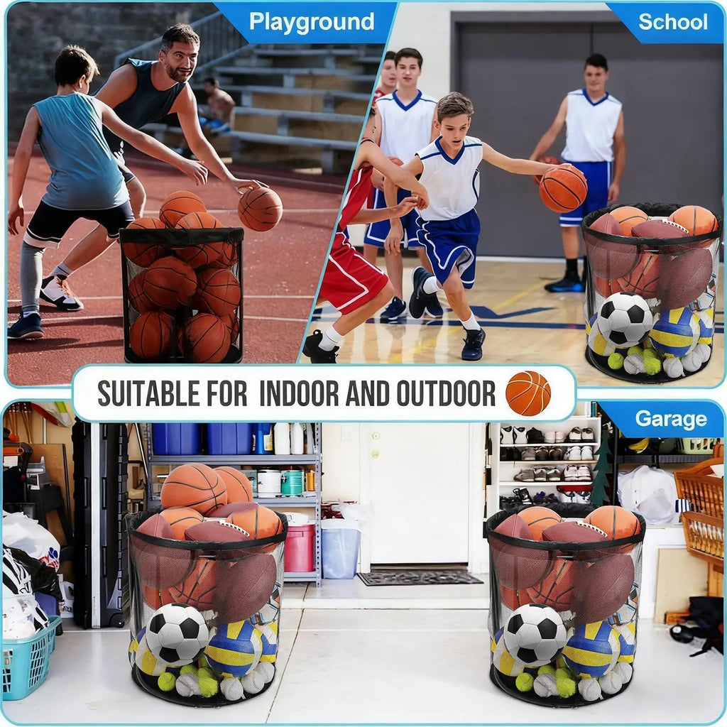 Outdoor Ball Storage Sports Portable Organizer Box Large Capacity