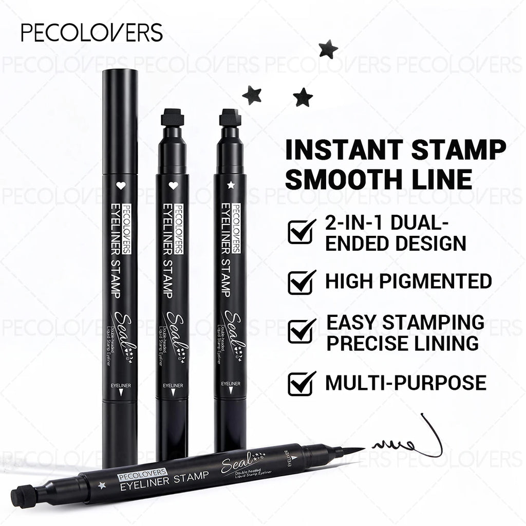 Smooth Liquid Eyeliner Seal Smudge-proof Comes Variety Patterns Zpaxo
