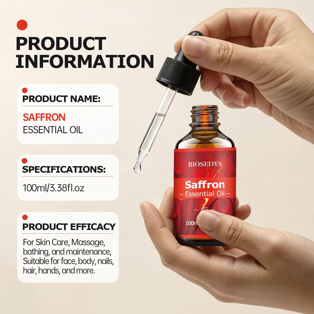 SAFFRON ESSENTIAL OIL Moisturizing Nourishing Massage Suitable Zpaxo