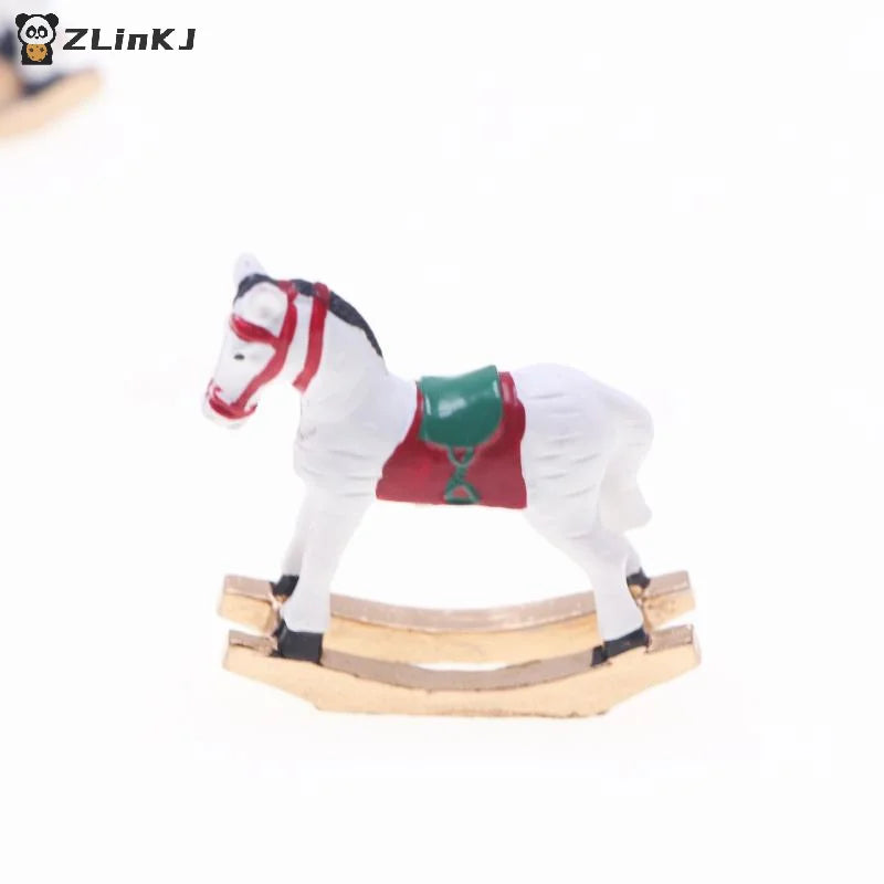 ▶1PCS 1/12 Dollhouse Miniature Trojans Model Toy Doll House Mini Christmas Decoration DIY Accessories Bedroom Scene Prop Zpaxo