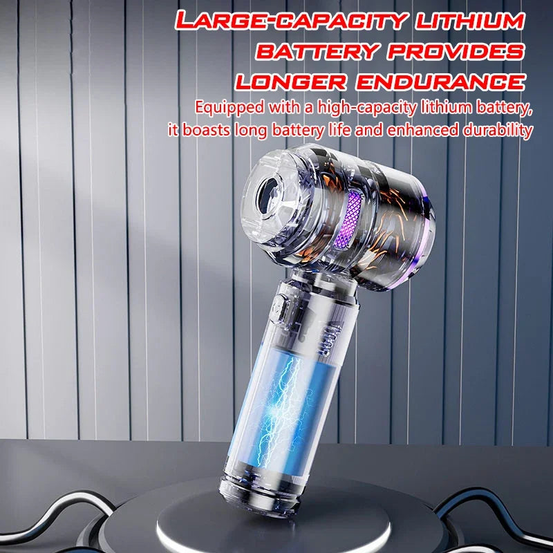 Portable High-Power Cordless Vacuum for Car and Home, Brushless Motor Dust Blower & Cleaner Machine with Strong Suction Zpaxo