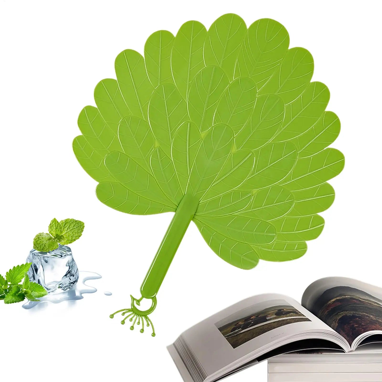 Artificial Palm Leaf Hand Fan – Portable Cooling & Decor Decorative Hand Fan Zpaxo