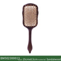 Luxurious Sandalwood Hair Brush Women Custom Wide Teeth Paddle Hairbrush Wooden Comb for Hair Massage Scalp Brush Brosse Cheveux Zpaxo Square Big