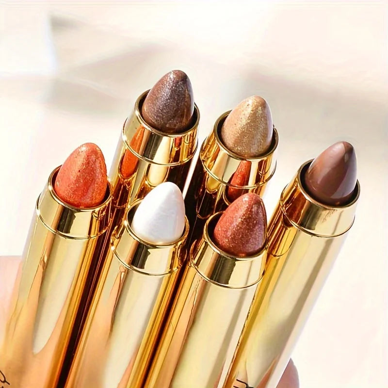 Waterproof Pearly Eyeshadow Pencil Stick 7 Colors Long Lasting Glitter Shimmer Eyeshadow Pen Eyeliner Stick Eyes Makeup Tools Zpaxo