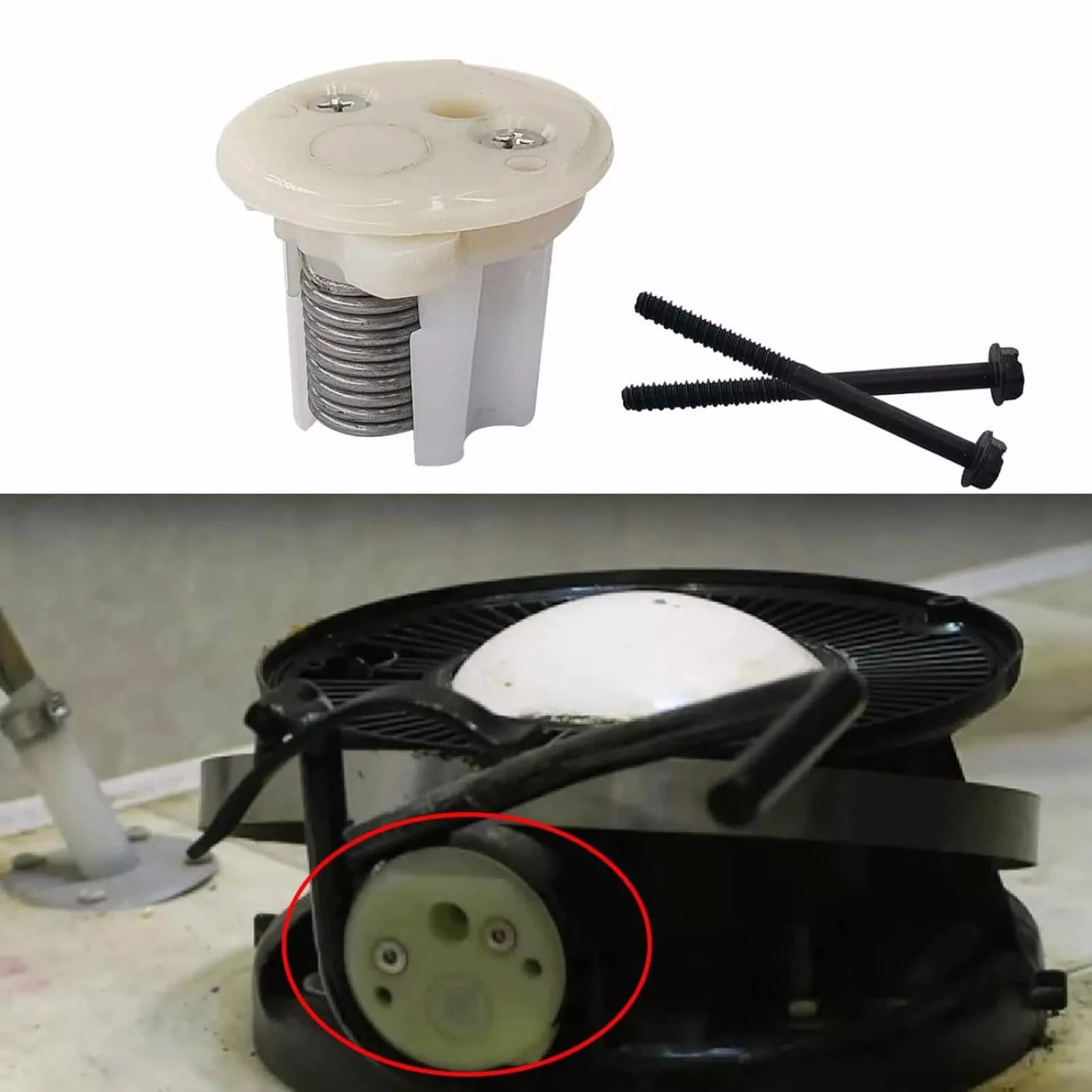 385236096 Spring Cartridge White End Cap Dometic Traveler 910 510 511