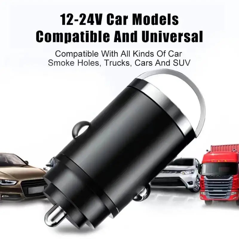 100W Car Charger USB C Dual Port Fast Charging Iphone Samsung Huawei