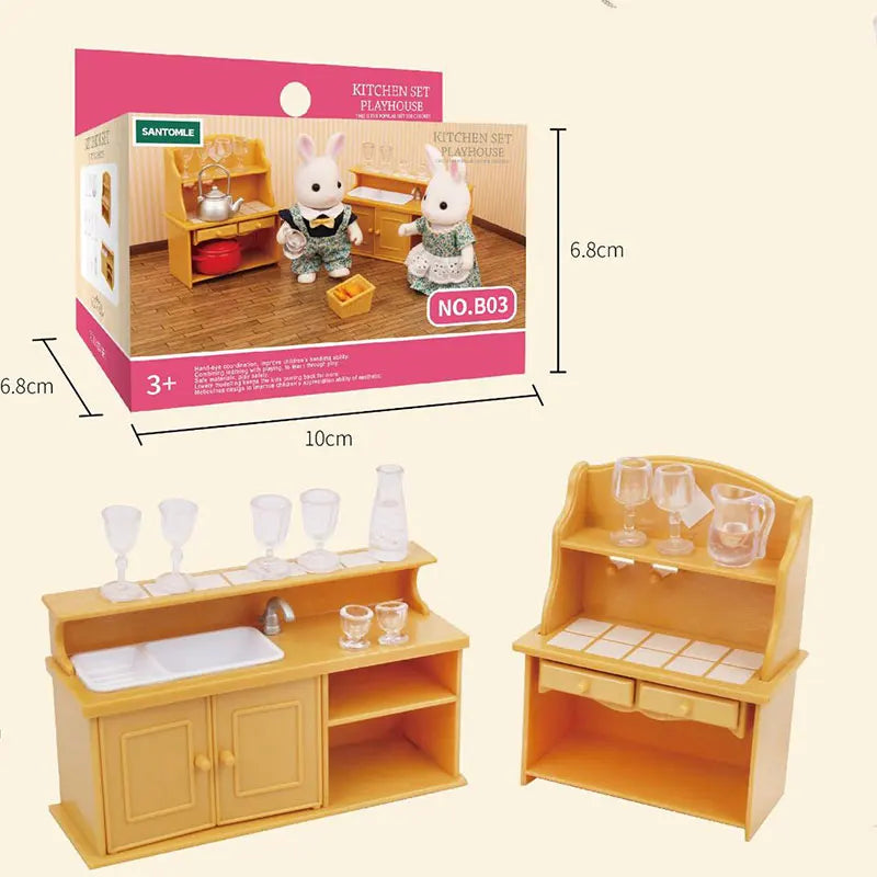 1 12 Forest Family Dollhouse Furniture Montessori Miniature Doll Zpaxo B03