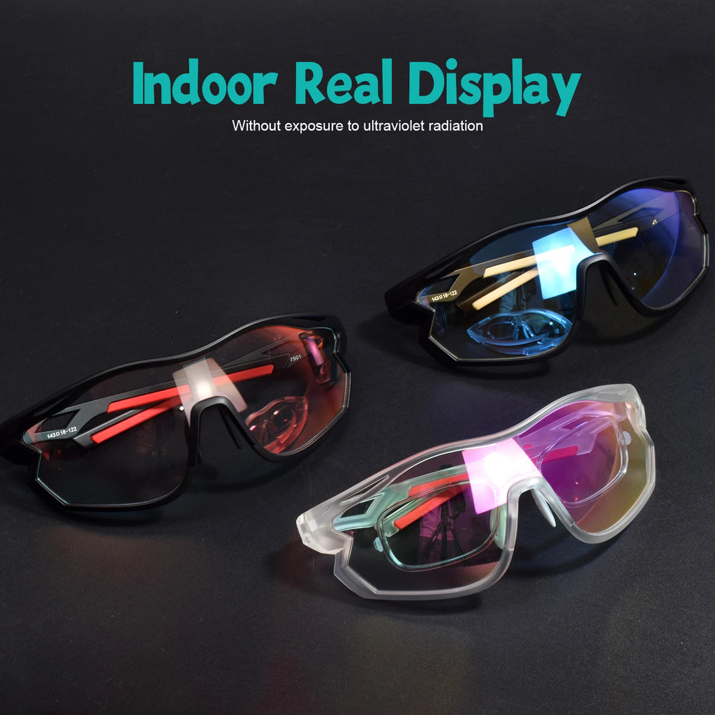 Toptrek Polarized Photochromic Cycling Sunglasses UV400 Sports Glasses Men Women Windproof Eyewear for MTB Road Bike Outdoor MTB Zpaxo