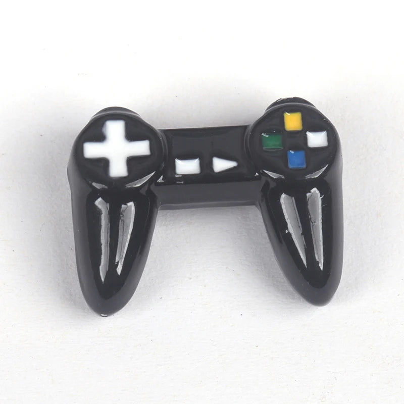 ▶1Pc 1:12 Dollhouse Miniature Simulation Gamepad Game Controller Model Living Scene Decor Toy Doll House Accessories Zpaxo Black