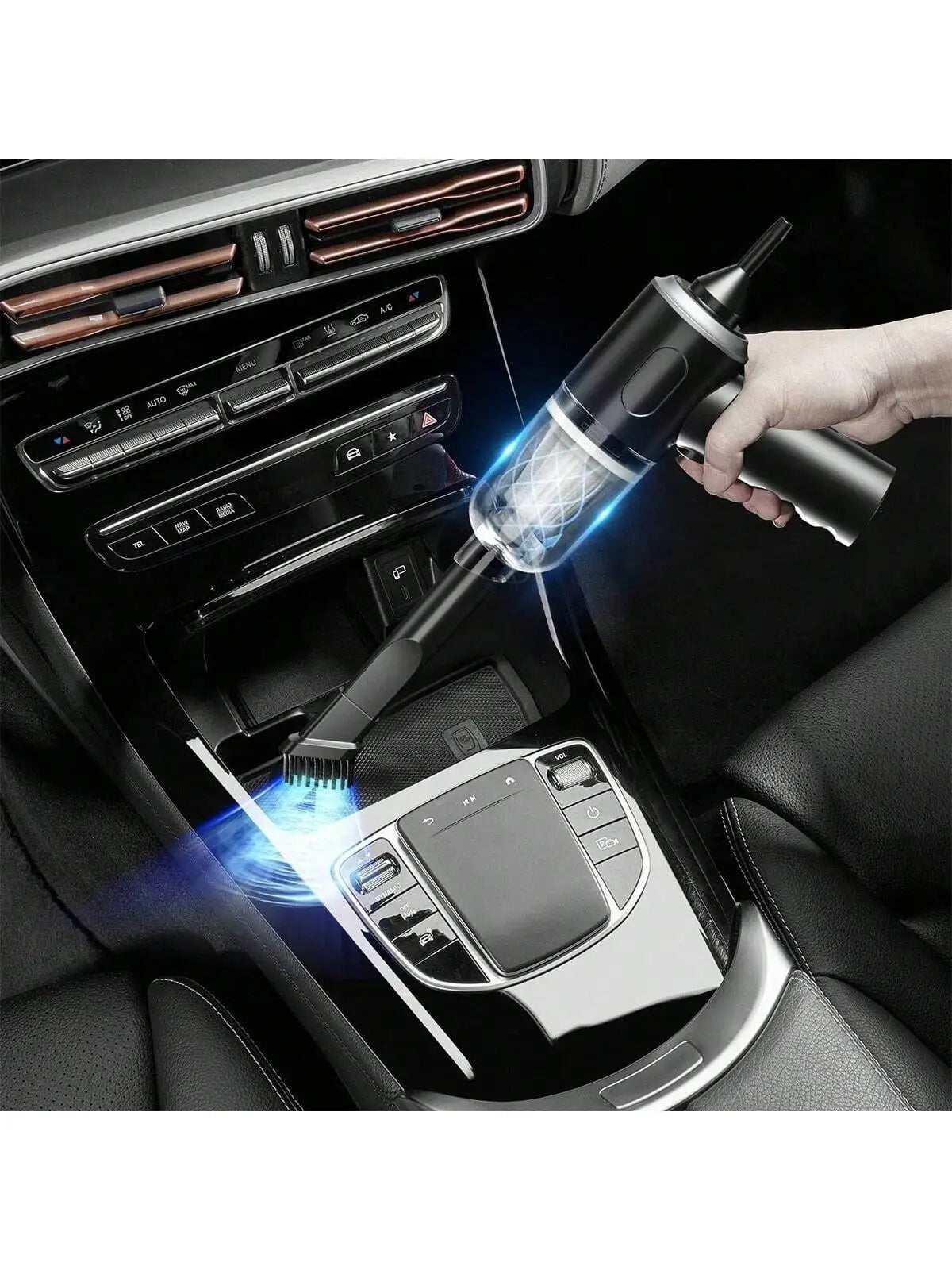 1 Powerful Handheld Vacuum Cleaner, Cordless Vacuum Cleaner for Both Car and Home Use, 3-in-1 Rechargeable Powerful Handheld Vacuum Cleaner, Compact and Wireless, with Strong Suction, Suitable for Cleaning Homes, Cars, and De Zpaxo