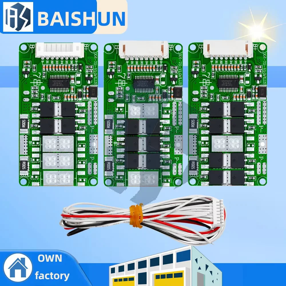 ‌7S 24V Lithium Battery BMS – 10A/15A/18A Li-ion/LMO/Ternary Protection Board with Balance Charging & Over-Discharge Zpaxo