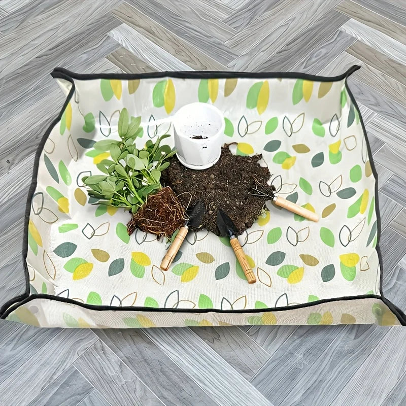 Foldable Indoor Succulent Planting Mat Soil Mixing Potting Tool