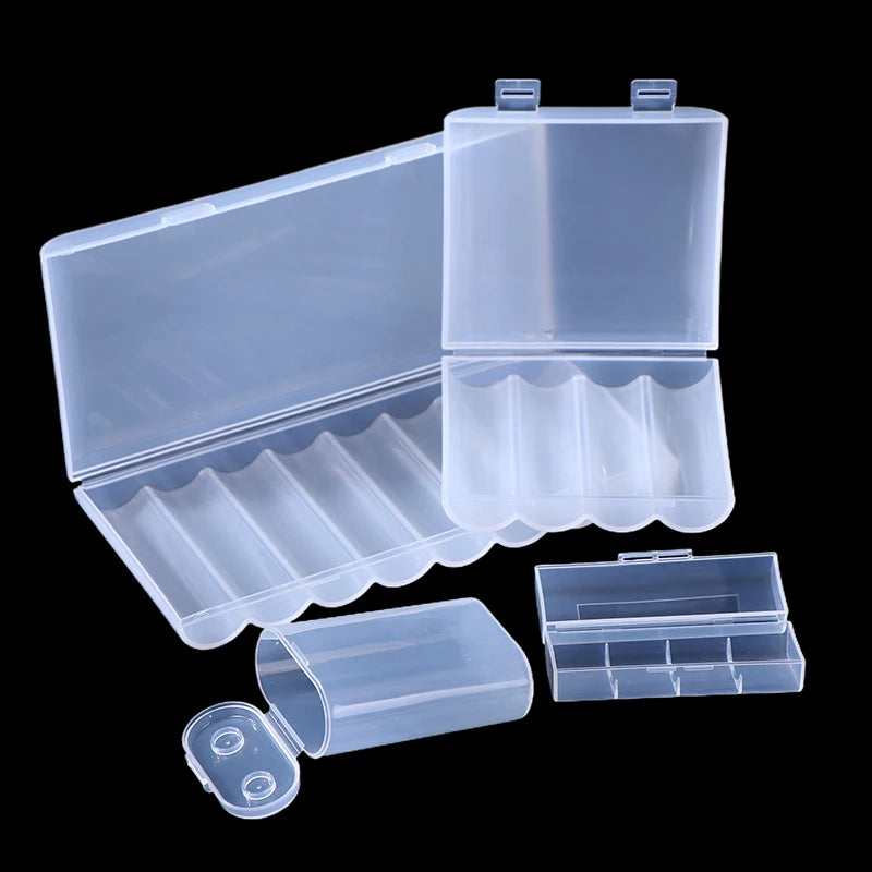 1/3PCS 1 Section/2 Section/4 Section/8 Section 21700 Battery Anti Fall Protection Box 21700 Battery PP Plastic Storage Box Zpaxo