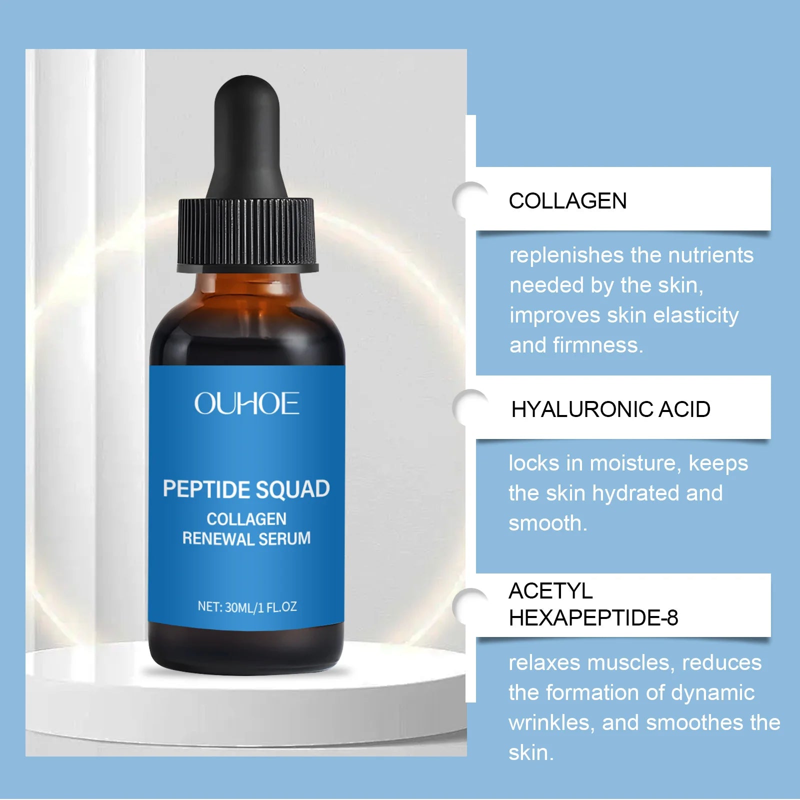 Collagen Polypeptide Facial Serum – Firming & Anti-Aging 30ml Facial Serum Zpaxo