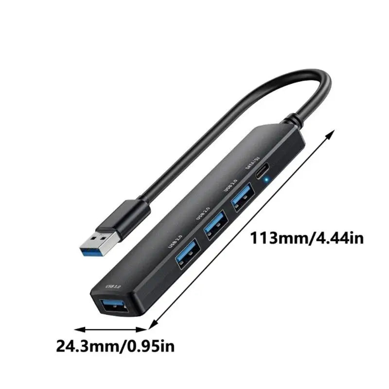 652F Portable USB 5 USB3 0 USB2 Port Hubs Efficient Device Zpaxo