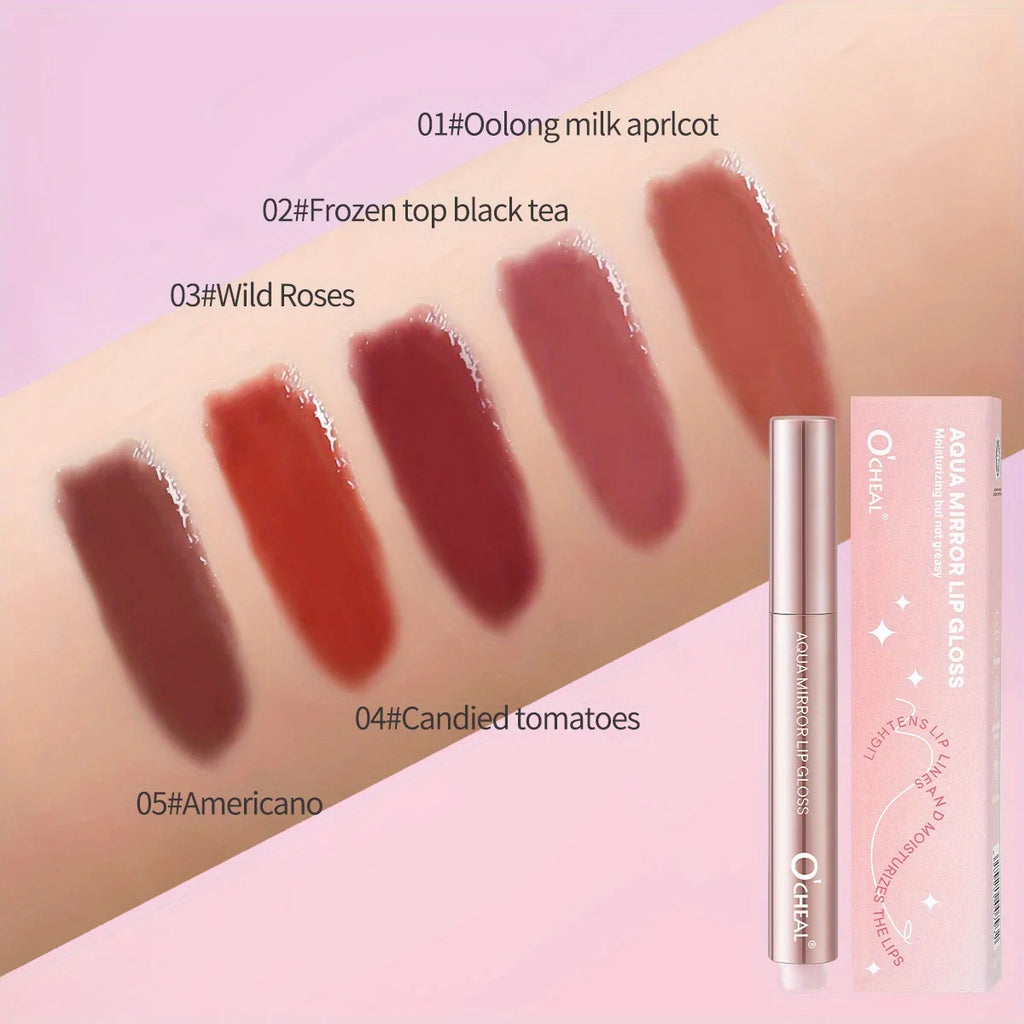 Light-holding mirror solid lip gloss, water-gloss mirror lip glaze, not easy to stick to the cup Zpaxo