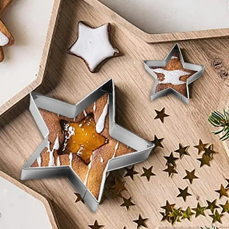 Small Star Cookie Cutter Stainless Steel Pastry Molds Shaped Biscuits