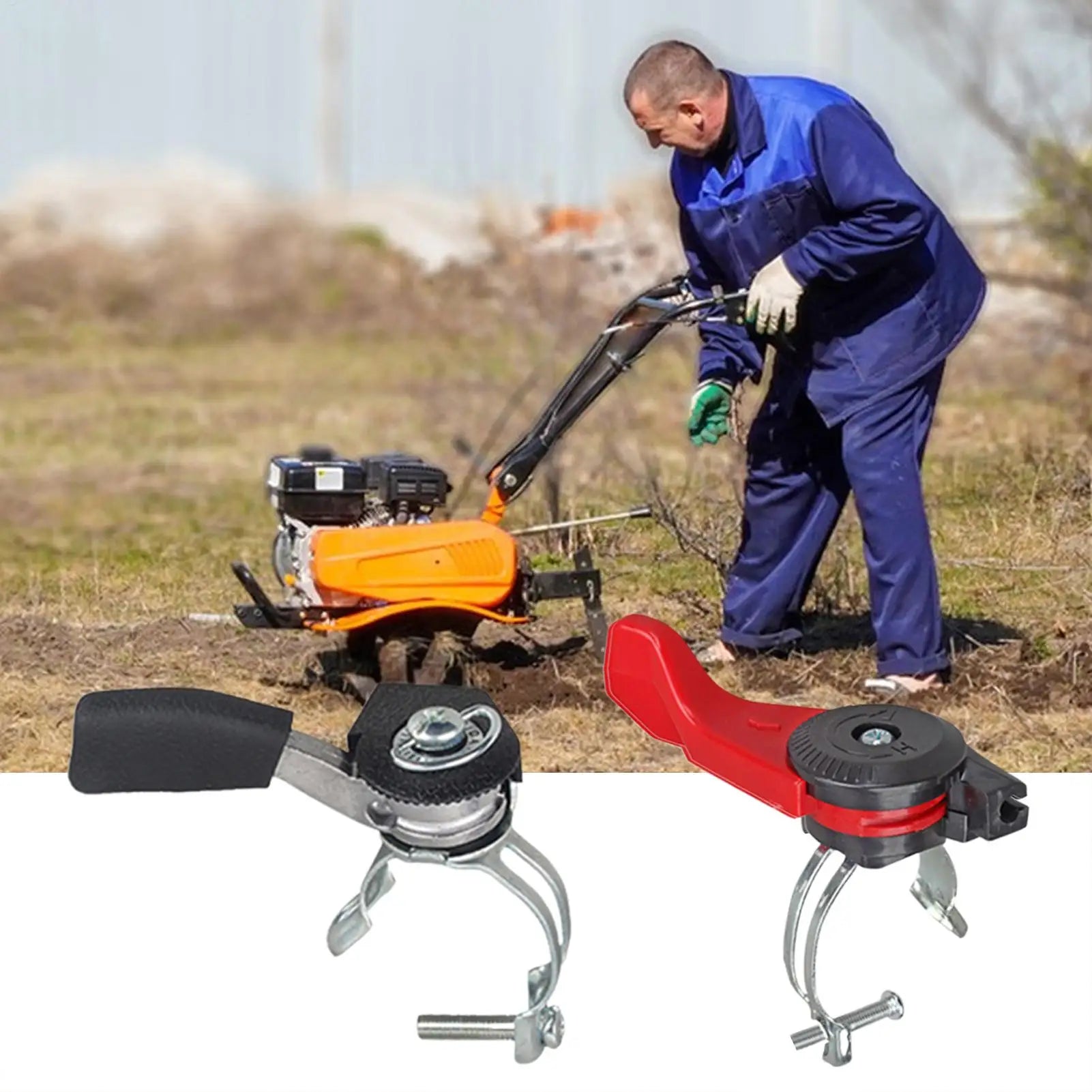Tiller Throttle Control Lawn Mower Handlebar Thumb Lever Accelerator