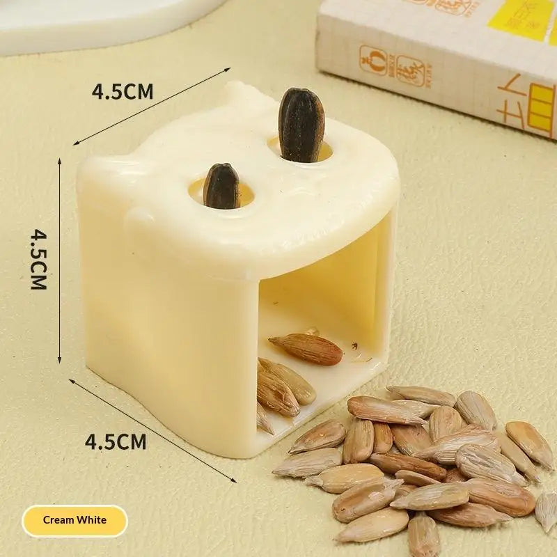 Home Kitchen Manual Sunflower Seed Peeler, Sunflower Seed Lazy Artifact Opener, Nutcracker, Sunflower Seed Peeler Zpaxo White