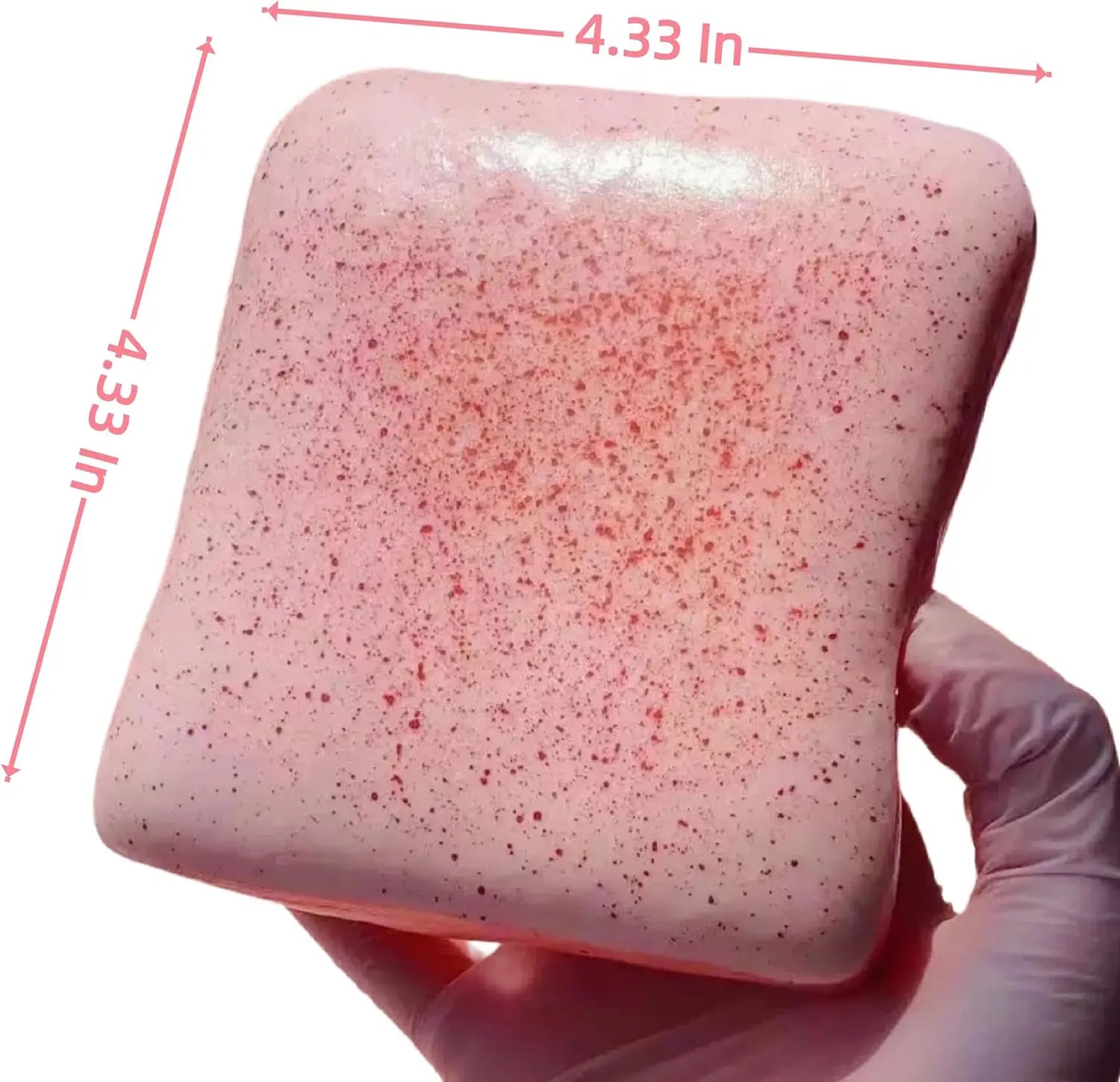 Realistic Soft Cream Toast Slow Rebound Squishy Toy Mixed Colors Wet