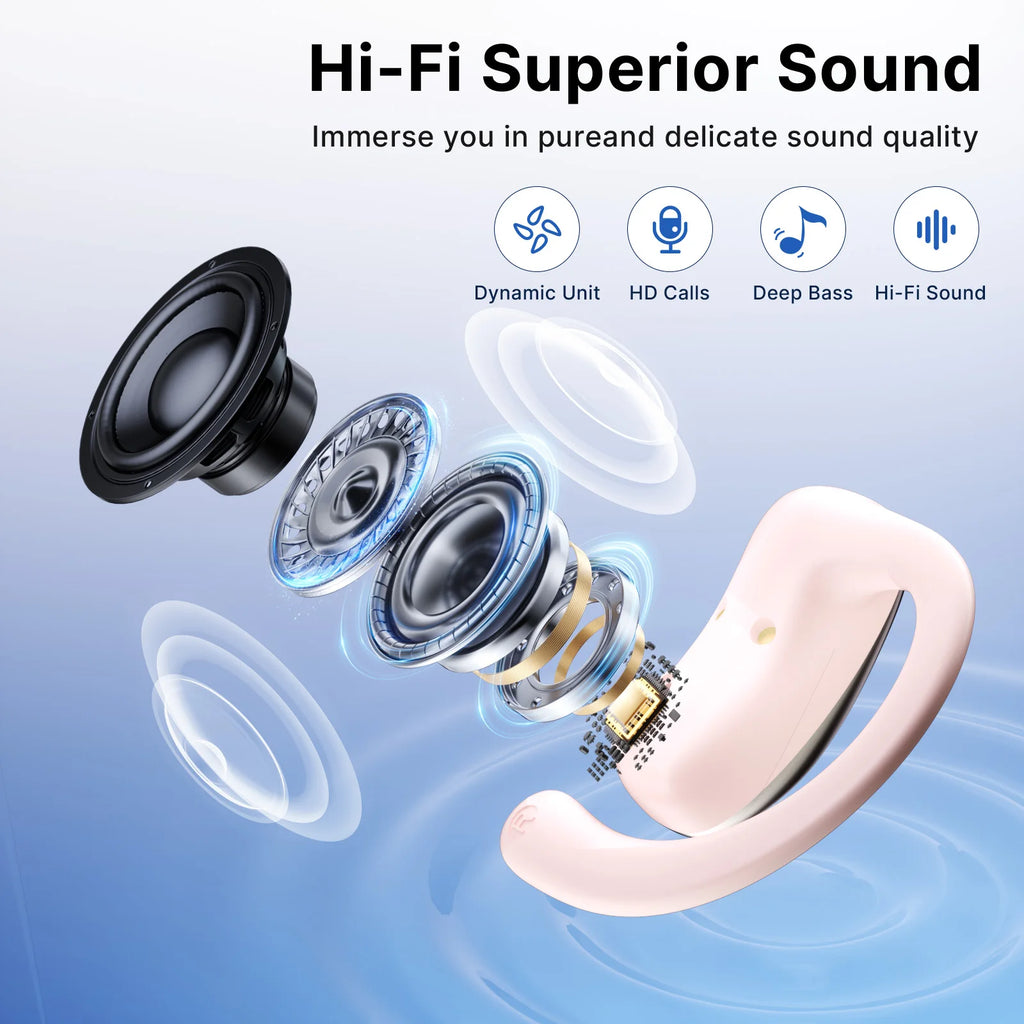 AI Smart Translation Headphones Sports Bluetooth Wireless Headset 114