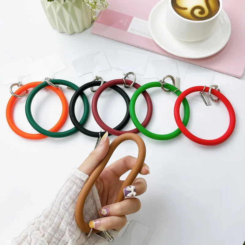 Silicone Phone Wrist Strap & Keychain – Universal Lanyard