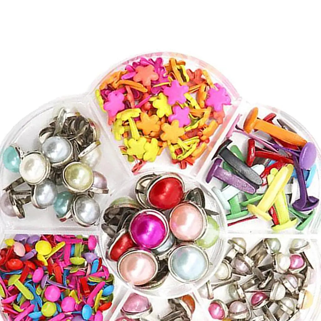 Mini Brads Metal Clips Bag Closure Craft Scrapbooking Handicrafts DIY Zpaxo