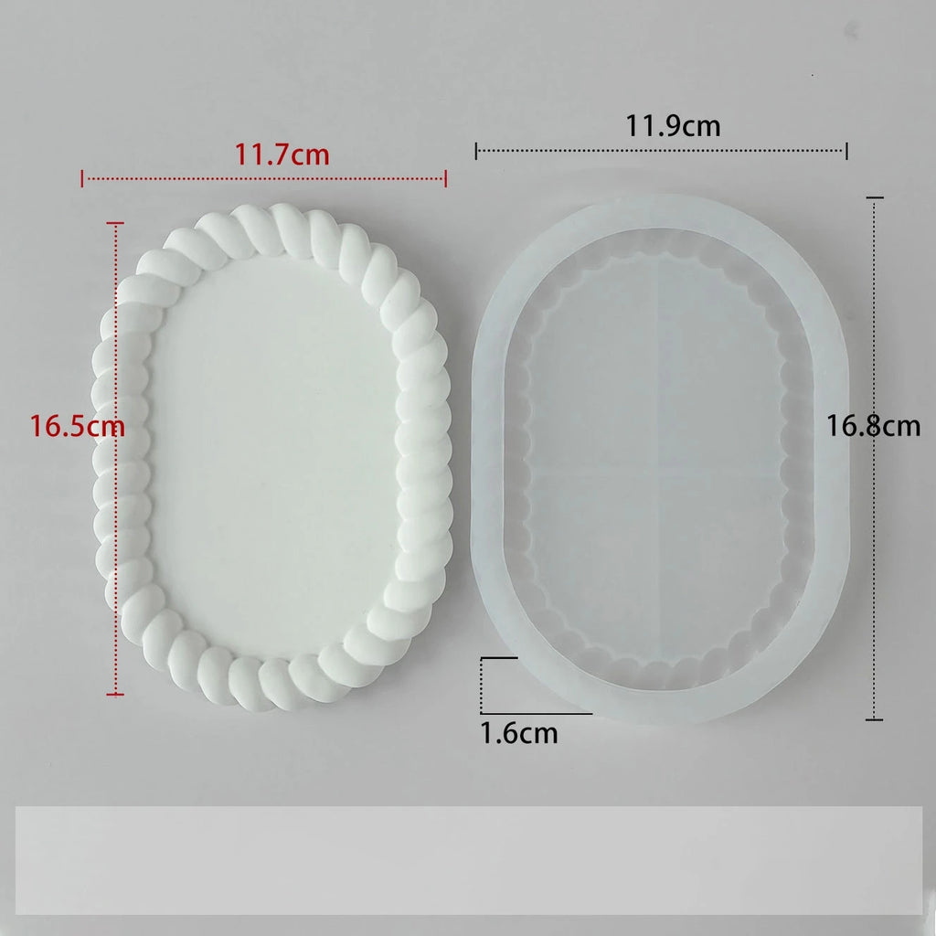 Silicone Resin Casting Mold – DIY Tray, Coaster & Organizer