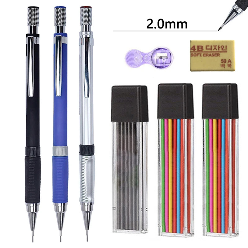 Mechanical Pencil Black Lead Art Drawing Design Automatic Writing