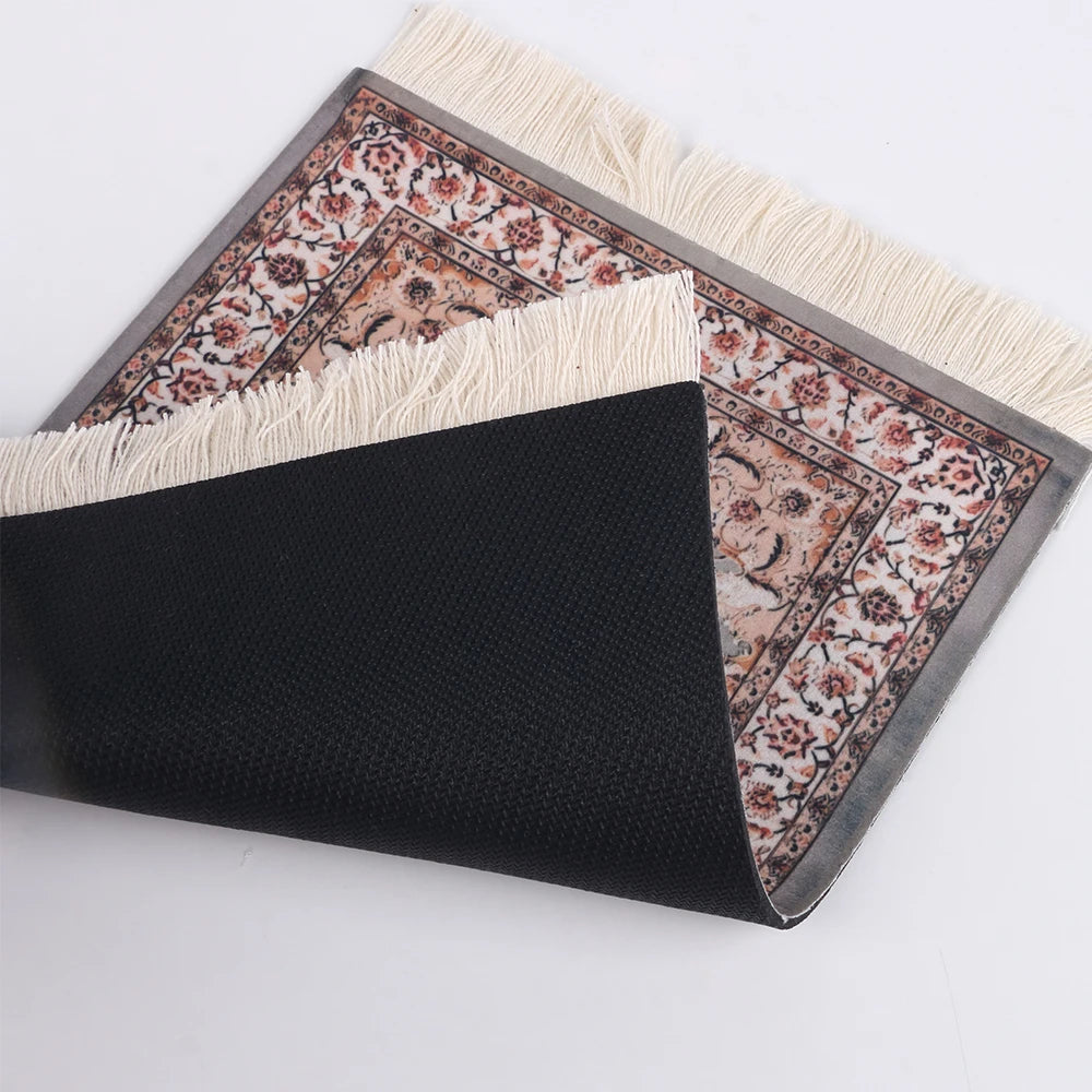 Persian Carpet Style Mouse Pad Vintage Coaster Bohemian Rug Desk Pad Mousepad Mouse Mat Table Decorfor Office Home Zpaxo