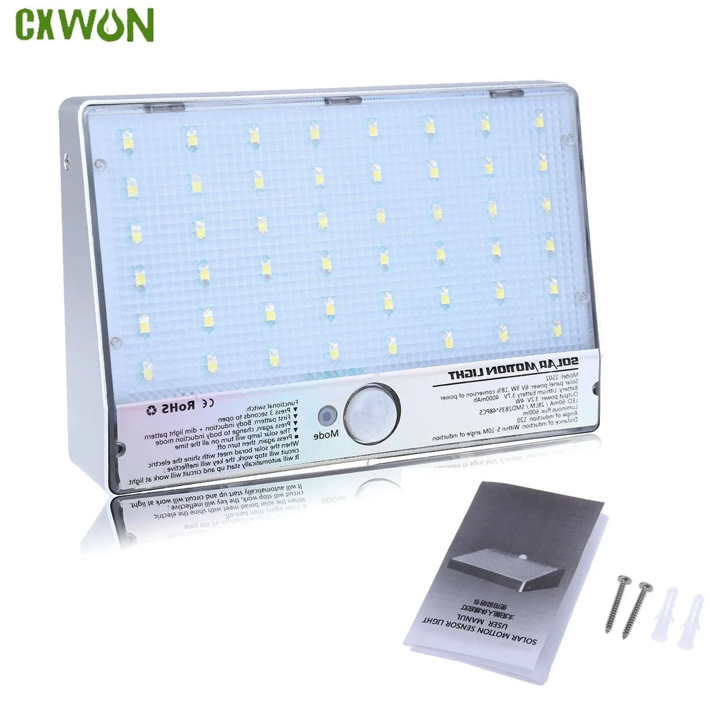 Bright Solar Lights Outdoor Waterproof Wireless LED Sensor Lamp 4 Zpaxo White China Mainland