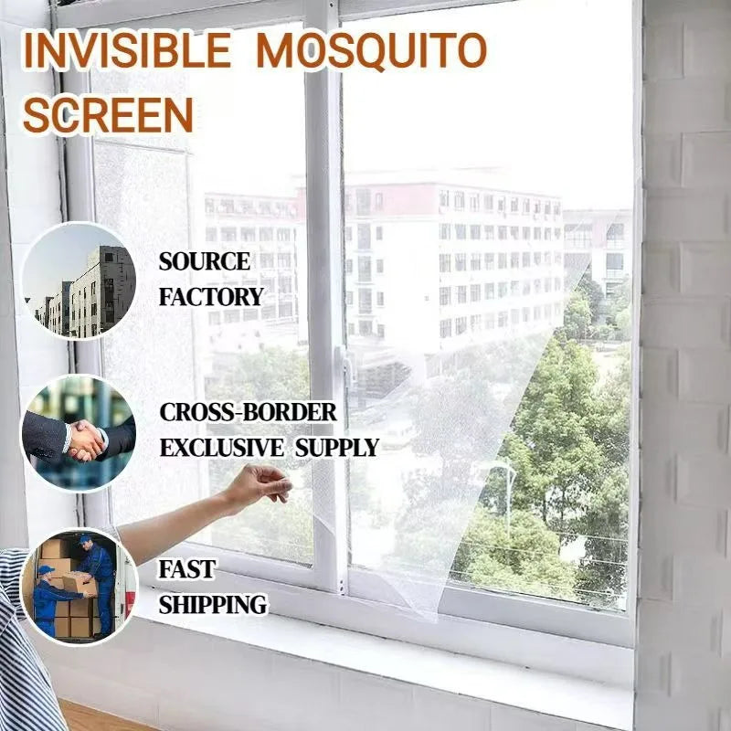 Mesh Mosquito Net Self-adhesive Velcro Reinforced Invisible