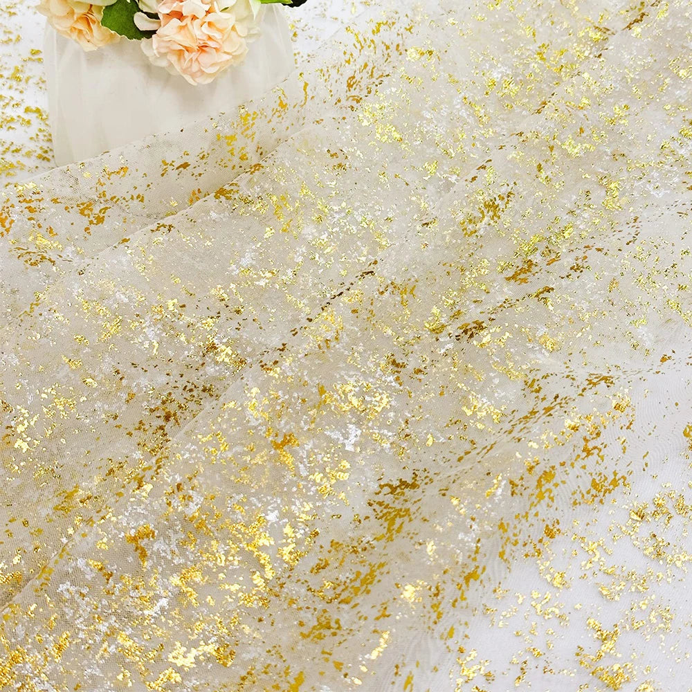 10 13FT Luxury Gold Foil Table Runner Glitter Metallic Party Decor