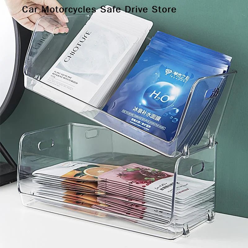 CMClear Plastic Storage Box Stackable Open Front Perfect Kitchen