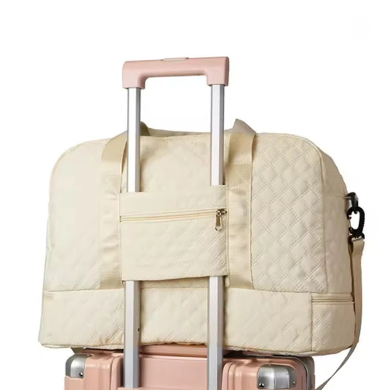 Quilted Fashion Duffle Bag – Lightweight Weekender Travel Bag Weekender Duffle Bag Zpaxo