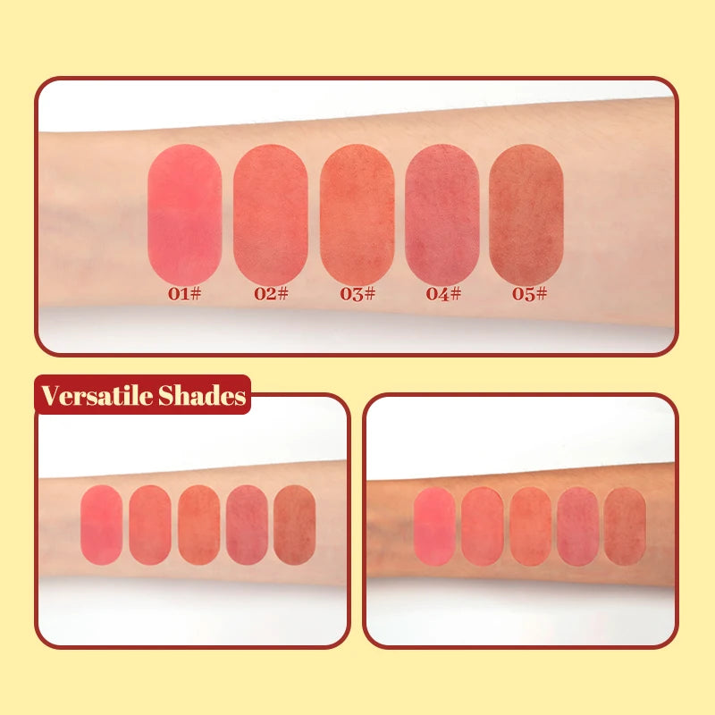 2-in-1 Powder Blusher Easy Waterproof Smooth Apply Long-lasting