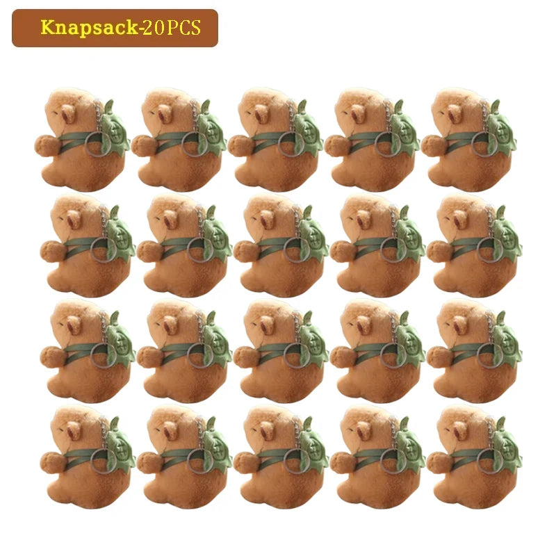 1- Water Dolphin Cotton Red Lovely Cute Creative Capybara Pendant Zpaxo Knapsack 20PCS