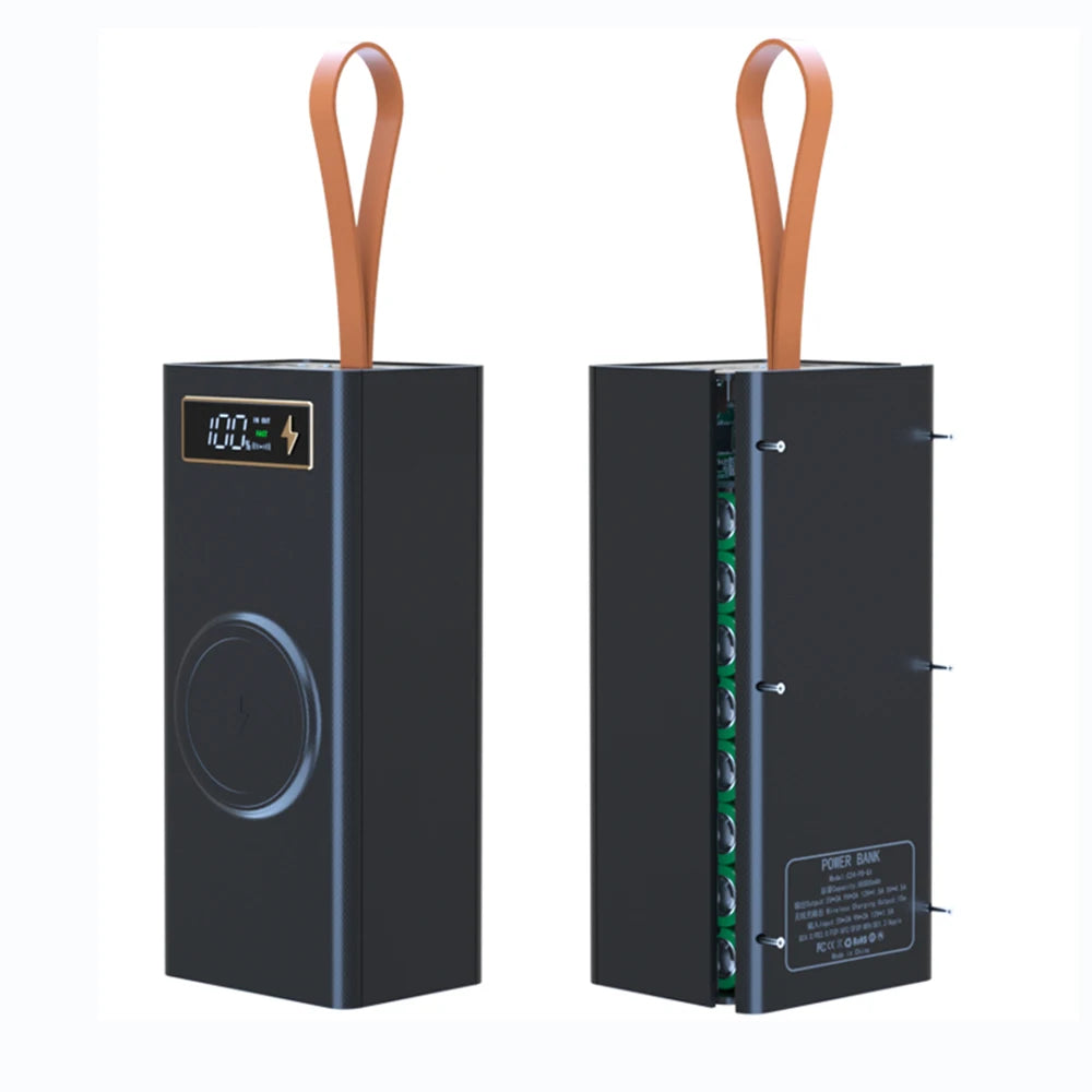 C24 24x18650 Flashlight Battery Charger Box Power Bank Holder DIY Zpaxo