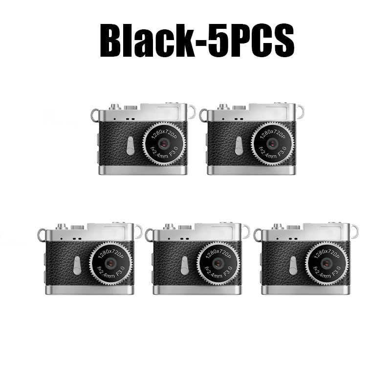 Lightweight Mini Campus Camera Students Stylish Portable Vlog Fashion Zpaxo Black 5PCS