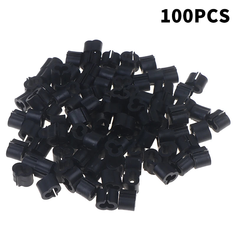 100 Plastic Connectors Y-shape Crafted Linking Wire Mesh Pet Cages Zpaxo
