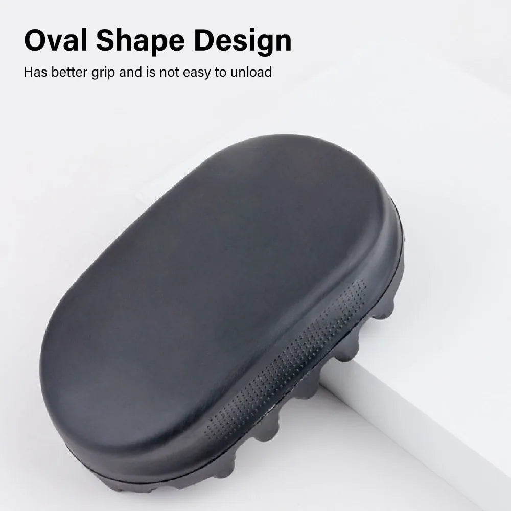 For Salon Washable Curling Hair Brush Black Color Big Small Holes Afro Hair Brush TPE Durable Twisted Hair Brush Home Use Zpaxo