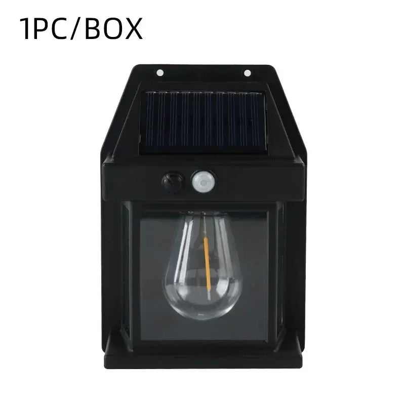 Solar Outdoor Wall Light – Waterproof Filament Garden Lamp