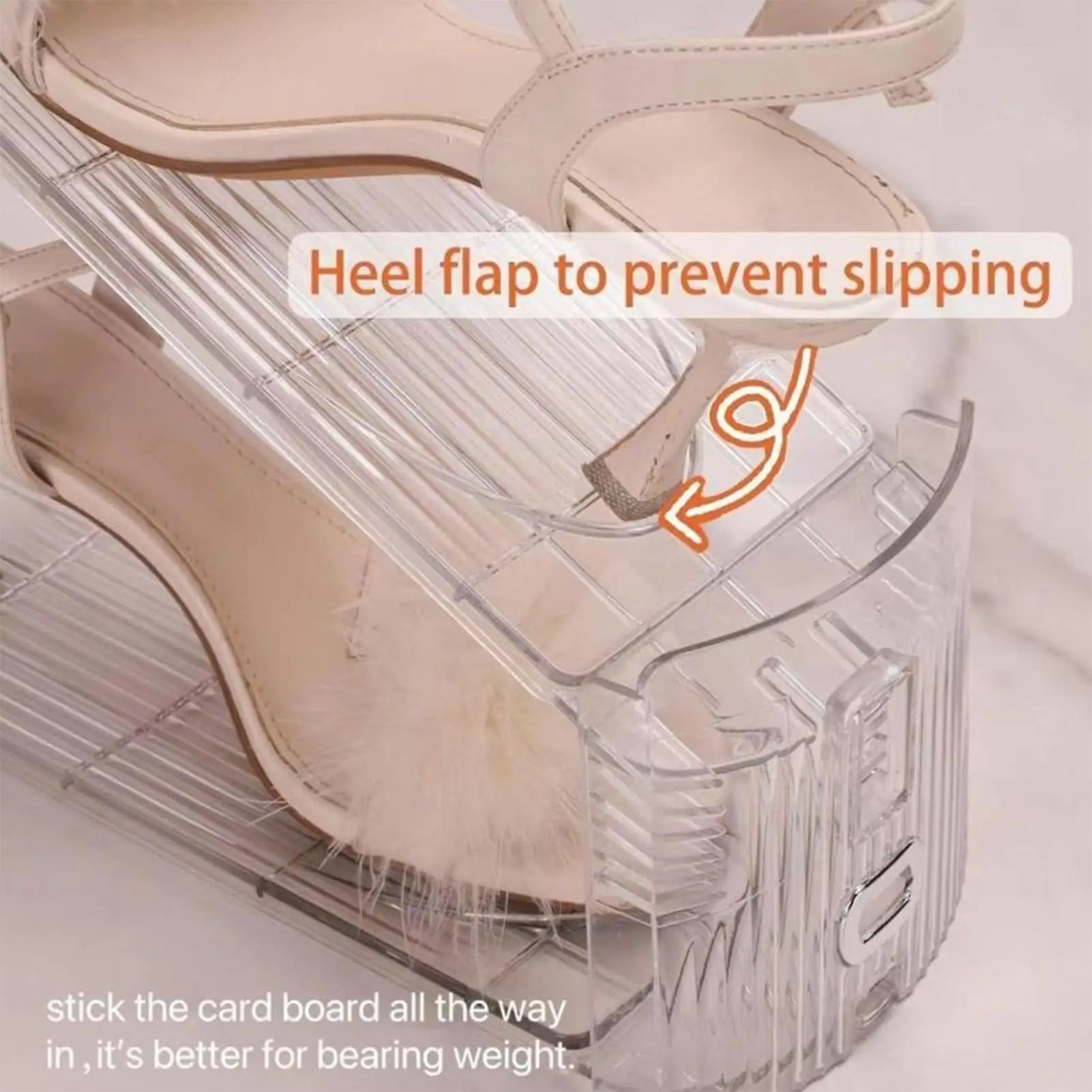 Shoe Stacker Organizer Risers Closet Shelf Non-slip Stackable